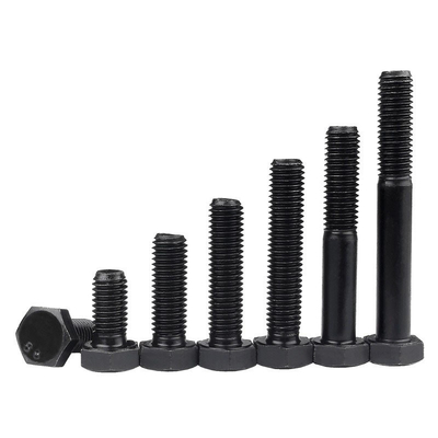 8.8 12.9 Αξία M6-M36 M10 Μαύρο πλυντήριο καρπών Hex Bolt DIN933 ZINC Plain Finish