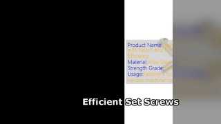 Αποτελεσματικό σετ βιδών από ανοξείδωτο χάλυβα Notch Chip Flute